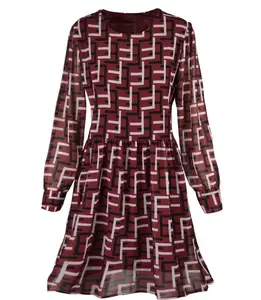 Pri Subtle dress with a geometric pattern