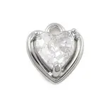 Brass Micro Pave Cubic Zirconia Pendants