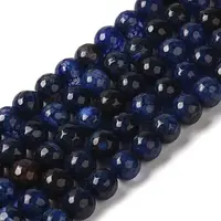 Dyed & Heated Natural Dragon Veins Agate Beads Strands