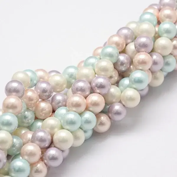 Shell Pearl Bead Strands
