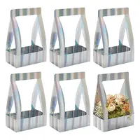 Transparent Rectangle Paper Bouquet Packaging Bags