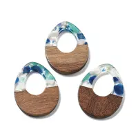 Resin and Walnut Pendants