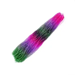 Gradient Color Baking Paint Glass Bead Strands