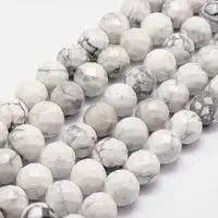 Natural Howlite Beads Strands