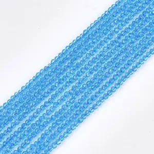 Synthetic Quartz Crystal Beads Strands