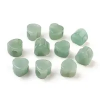 Natural Green Aventurine European Beads