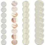32Pcs 4 Style Natural Shell Pendants