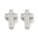 Brass Micro Pave Cubic Zirconia Charms