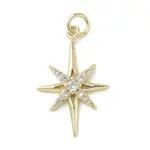 Brass Micro Pave Cubic Zirconia Pendants