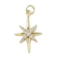 Brass Micro Pave Cubic Zirconia Pendants