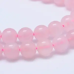 Pink Color Natural Madagascar Rose Quartz Beads Strands