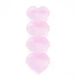 Heart Polypropylene(PP) Bead Storage Container