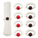 Wooden Beaded Napkin Rings