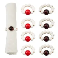 Wooden Beaded Napkin Rings