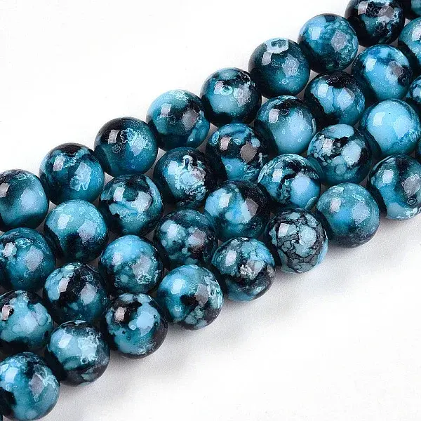 Baking Painted Glass Beads Strands