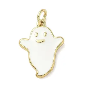 Halloween Theme Brass Enamel Pendants