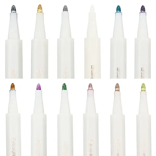 12Pcs Metallic Markers Paints Pens