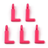 Rack Plating Spray Painted Alloy 1-Loop Link Pendants