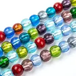 Handmade Silver Foil Glass Beads Strands