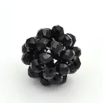 Glass Crystal Round Woven Beads