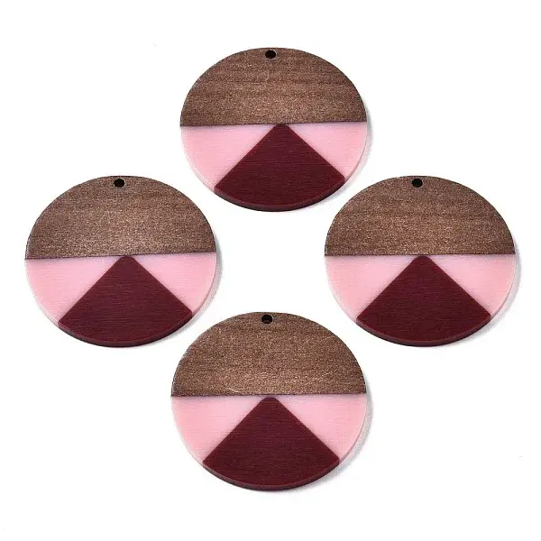 Resin & Walnut Wood Pendants