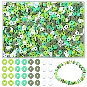 1880Pcs 4 Colors Handmade Polymer Clay Beads