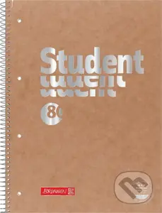 Brunnen student blok natur A4 - čtvereček, 80 listů