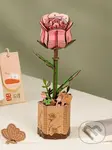 NiXiM Dřevěné 3D puzzle/Růžová růže - puzzle z kategorie 3D puzzle