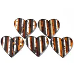 Transparent Resin & Walnut Wood Stripe Pendants
