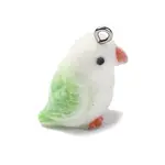 Flocky Resin Pendants