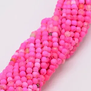 Natural Fire Crackle Agate Beads Strands