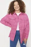 Trendyol Curve Pink Chenille Woven Shirt