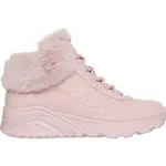 Skechers UNO LITE - COZY LEOPARD Dívčí zimní obuv, růžová, velikost