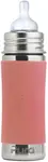 Pura nerezová dojčenská fľaša 325ml, rose