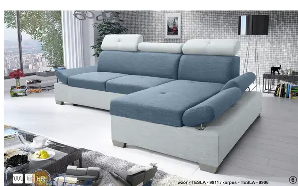 Sedací souprava Neli Provedení: Levá varianta, látka: TESLA 9911 / TESLA 9906