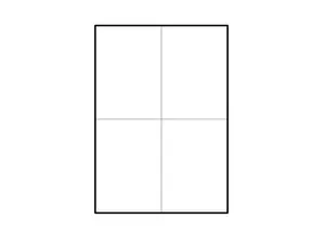 100 ks - Samolepiace biele matné etikety 105x148,5 mm, 4 ks na A4