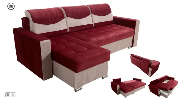 Sedací souprava Artur Provedení: Pravá varianta, látka: Vogue 7/Vogue 2