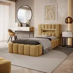 Postel Lamica 90 cm - kovový rám látka: Nube 45