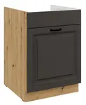 Spodní skříňka pod dřez Stilo 60 ZL 1S BB - Premium Box Barva korpusu: Dub artisan, Barva dvířek: Grafit