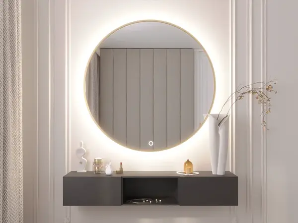 Zrcadlo Gerbinie Rozměry: 60 cm, Varianta: Osvětlení A