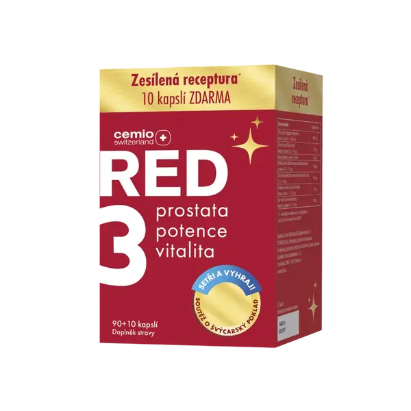 Cemio RED3®, 90+10 kapslí NAVÍC, soutěžní balení