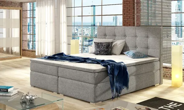 Boxspring Inez Rozměr: 140 x 200 cm, látka: Sawana 21
