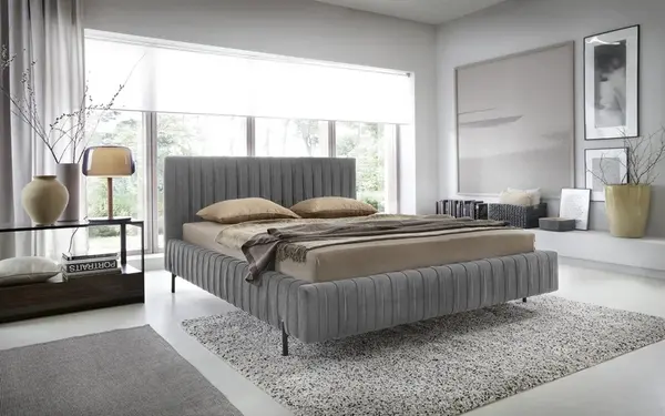 Postel Plissa Rozměr: 160 x 200 cm, látka: Velvetmat 4