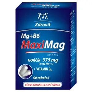 MAXIMAG Hořčík 375mg + B6 50 tobolek