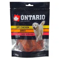 ONTARIO Sušené kuřecí plátky pro psy 70 g