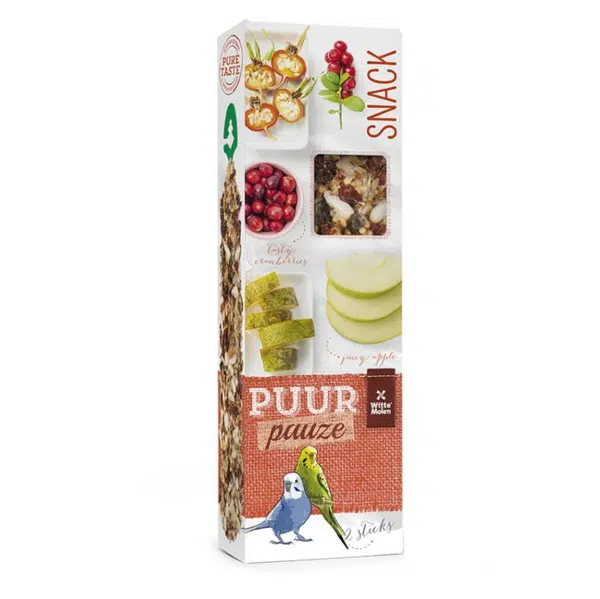 WITTE MOLEN Puur Pauze tyčinky pro andulky jablko a šípek 60 g