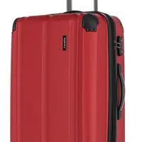 Střední skořepinový kufr Travelite City 4w M Red