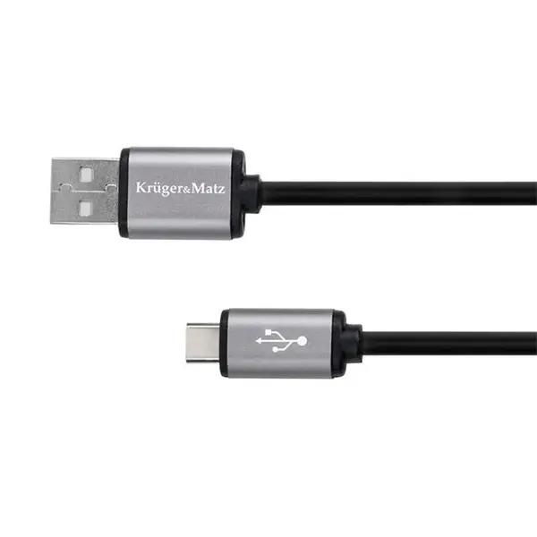 Kabel KRUGER & MATZ KM1239 Basic USB/USB-C 1m Black