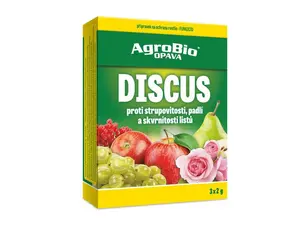 Přípravek proti strupovitosti, padlí a skvrnitosti AGROBIO Discus 3x2g