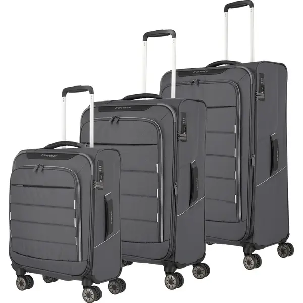 Sada cestovních kufrů Travelite Skaii 4w S,M,L Anthracite